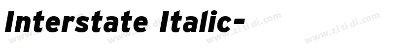 Interstate Italic字体转换